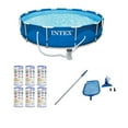 thumbnail image 1 of Intex 12' x 30" Swimming Pool, Cleaning Kit, & Replacement Filters (6 Pack), 1 of 12