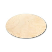 Unfinished Wooden Oval Shape - Craft - up to 24" DIY 10" / 1/8"
