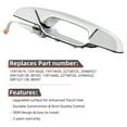 thumbnail image 4 of 2pcs Rear Pair Left+Right Side Chrome Exterior Door Handle Compatible With Chevy/GMC/Cadillac 07-13 Avalanche/Silverado/Sierra New Body Crew Cab 07-14 Suburban/Tahoe/Yukon/XL/Escalade/ESV/EXT, 4 of 5
