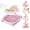 Pink-Flower, variant on 5 in 1 Baby Walker (Walk,Jumper,Rocking,Push,Bouncer) for Boys Girls,Foldable,Music & Light,Height Adjustable,Wheels for Infant Babies,Black
