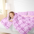 thumbnail image 4 of jejeloiu Pink Bowtie Ribbon Twin Comforter Sets,Kawaii Bowknot Bow Bedding Set For Girls Teens Reversible 2 Pieces, 4 of 8