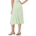 thumbnail image 3 of Allegra K Women's Peasant Elastic Waist A-Line Printed Midi Skirt, 3 of 6
