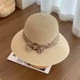 thumbnail image 2 of OJSFQUFP Women Beach Hat Summer Straw Sun Hat Fashion Wide Brim Straw Sun Hat, 2 of 4