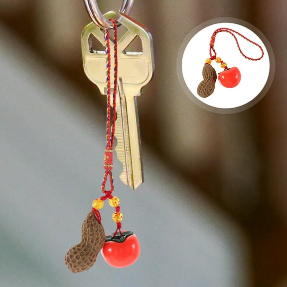 HOOWIFFY Trendy Lightweight Resin Keychain for Handbags - Symbolic Charms