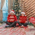 thumbnail image 4 of Christmas Decorations - Christmas Pillow Covers 18x18 Set of 4,Farmhouse Christmas Throw Pillow Covers Set for Home Bedroom Sofa Couch, 4 of 6