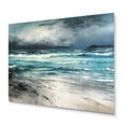 thumbnail image 2 of Designart "The Sea s Tender Embrace IV" Modern Landscape Beach Metal Wall Decor, 2 of 5
