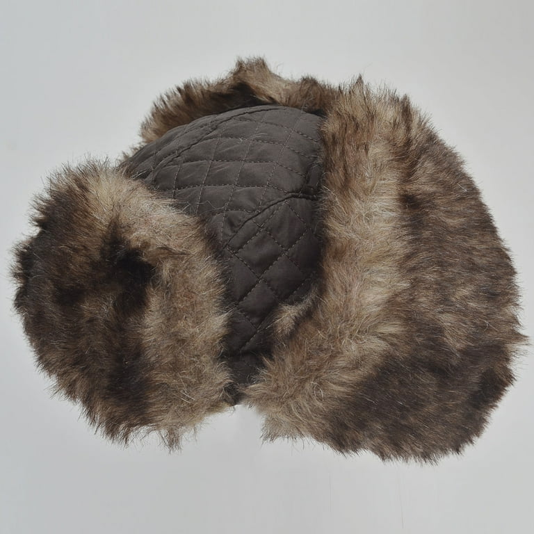 SUNNYOUTDOOR Winter Hats Men Aviator Soft Faux Fur Ear Flaps Hat