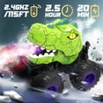 thumbnail image 7 of YCFUN Dinosaur RC Monster Truck, 360° Spins RC Stunt Car with Spray, LED & Music, Remote Control Car Dinosaur Toy for Boys Kids Ages 3-8, 7 of 7