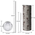 thumbnail image 5 of 20oz German Shorthaired Pointer Skinny Tumblers Stainless Steel Tumbler with Lid and Straw,Vacuum Insulated Double Wall Travel Tumbler Cups with Cleaning Brush for Coffee,Tea, 5 of 6