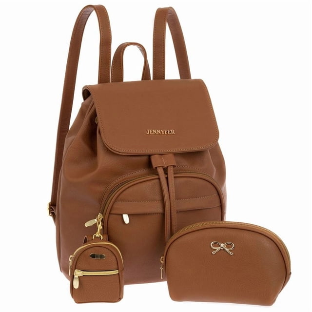 9515-2PAQ Paquete Backpack Jennyfer Cosmetiquera y Monedero