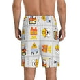 thumbnail image 3 of Gaeub Construction Equipments Worker Printed Men's Short Pajama Pants, Lightweight Lounge & Sleep Bottoms Keep You Cool - Small, 3 of 9