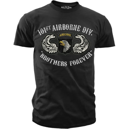Black US Army 101st Airborne Retro Tee - Men