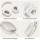 thumbnail image 5 of Funda de silicona para auriculares AirPods Max MINDRESY, color blanco, 5 of 7