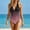 Watermelon Red, variant on One Piece Swimsuit for Women Tummy Control Plunge V Neck Bathing Suit Slimming Wide Straps Swimwear
