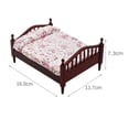 thumbnail image 4 of 1:12 Cama de para , Muebles Miniatura para Decoración de Muñeca - 16x11..3cm El 16x113cm CUTICAT Miniaturas de casa de muñecas, 4 of 5