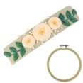 thumbnail image 1 of Coofit Embroidery Kit Creative Fish Floral Needlework Kit DIY Hair Clip with Hoop, 1 of 10