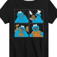 thumbnail image 3 of Sesame Street - Cookie Monster Grid - Toddler and Youth Short Sleeve Graphic T-Shirt, 3 of 5