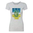 thumbnail image 2 of Not Only Am I Perfect I'm Ukrainian Too! Womens Slim Fit Junior Tee, Heather Grey, Large, 2 of 4