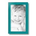 thumbnail image 2 of ArtToFrames 7" x 12" Aqua Picture Frame, 7x12 inch Green Wood Poster Frame (WOM-4428), 2 of 8