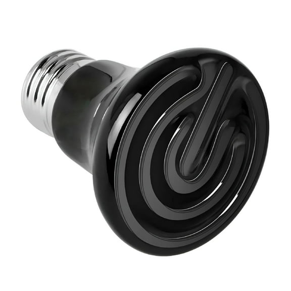 HIBIBUD Ceramic Heat Emitter Reptile Heat Lamp Bulb No-Light Brooder Coop Heater