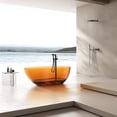 thumbnail image 2 of Vanity Art 59" x 31” Oval Shaped Stone Resin Freestanding Bathtub, Contemporary Design Soaking Tub with Overflow and Integrated Pop Up Drain, 2 of 4