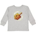 thumbnail image 3 of Inktastic Hanukkah Dreidel Game Boys or Girls Long Sleeve Toddler T-Shirt, 3 of 5