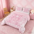 thumbnail image 2 of Erosebridal Bohemian Mandala Queen Comforter Set, Vintage Flower Bedding Comforter Set, Pink, Pink Reversible 3-Piece, 1 Comforter and 2 Pillowcases, 2 of 6