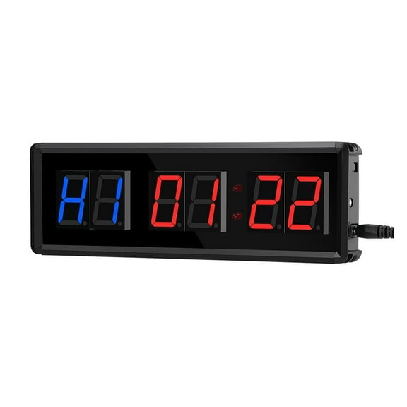 Portable Gym Workout Timer, Fitness Clock Count Down/Up Clock Stopwatch With Remote Sports Training Gara Interval Timer