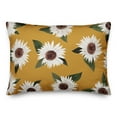 thumbnail image 2 of Creative Products Happy Place Flowers on Yellow 14x20 Indoor / Outdoor Pillow, 2 of 3