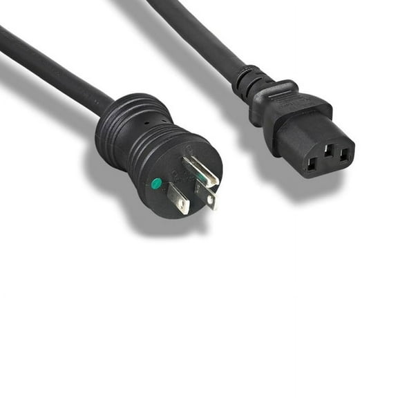 Kentek 10 Feet Ft 16 AWG Hospital Grade Power Cable Cord NEMA 5-15P to C13 13A/125V Black