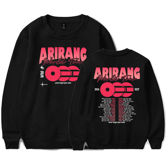 Arirang World Tour 2026 Merch Crewneck Sweatshirts Winter Unisex Fashion Long Sleeve Stylish Y2K Design Top