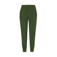 thumbnail image 5 of Green Women's Pants Womens Elastic Waist Pants Casual Trousers with Pockets, 5 of 5