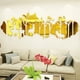 thumbnail image 3 of Pegatinas de pared de espejo acrílico de ciervo de bosque de gran tamaño, pegatinas de pared 3d personalizadas para sala de estar, decoración de interiores, decoración del hogar, 3 of 4