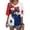 Navy, variant on Womens Summer Tops - Women's Soccer Fan Casual V Neck Short Sleeve Pullover Letter Print Top - Country Name Tee for Game Day,Royal Blue S