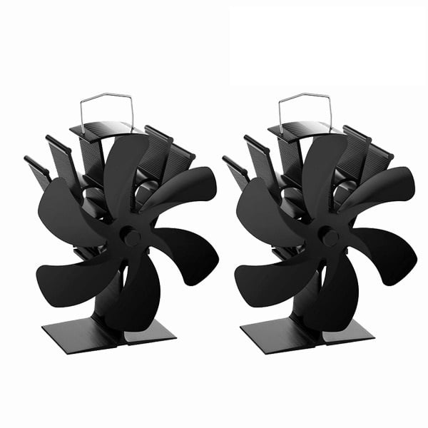 Fireplace Thermodynamic Fireplace Fan Silent Six Blade Warmth Fan Home Winter Warmth Distribution ,Ultra-Quiet Motor Operating