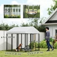 thumbnail image 2 of CoSoTower Chenil pour Chien Extérieur avec Housse Imperméable Résistante aux UV, Bols d'Alimentation Rotatifs et Réglables à 4 Niveaux, 6 x 6 x 6 Pieds, 2 of 7