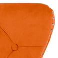 thumbnail image 6 of Costaelm Hank Tufted Velvet Upholstered Dining Side Chair (Set of 4), Velvet Orange, 6 of 8