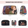 thumbnail image 4 of Saiise Scooby-Doo Print Makeup Bag PU Leather Travel Makeup Bag Organizer Makeup Pouch, Portable Cosmetic Bags for Women,Cute Make Up Bag for Travel Size Toiletries Accessories Brushes, 4 of 7