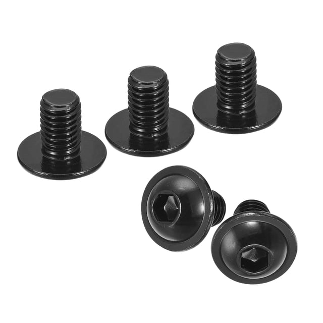 Unique Bargains Flanged Button Head Socket Cap Screws, 20 Pack M8x12mm 304 Stainless Steel Bolts