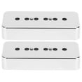 thumbnail image 1 of 2Pcs Pickup Cover High Quality Silver Chrome Plating ABS Musical Instrument Accessories, 1 of 8