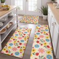 thumbnail image 2 of Pioneer Flower Floral Print Pattern Kitchen Rugs Sets Of 3,Kitchen Runner Rugs Non Skid Washable,Decorative Kitchen Floor Mats for Kitchen,Sink,Laundry,17X30 Inch + 17X47 Inch + 17X59 Inch, 2 of 6