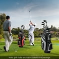 thumbnail image 2 of Costway Lightweight Golf Cart Bag with 14 Way Top Dividers 9 Pockets Rain Hood Cooler Bag Grey, 2 of 10