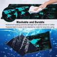 thumbnail image 3 of Mouse Pad, Hologram World Map Interface Cyber Future Large Gaming Mouse Pad for Desk, Desk Mat with Seamed Edges, Waterproof, Non-Slip Rubber Base, Computer Mousepad, 31.5 x 15.7 Inch, 3 of 6