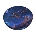 thumbnail image 2 of Round Bar Stool Seat Covers, Starry Sky Wall Flying Tiger Elastic Round Chair Cover Stool Seat Slipcover Bar Stool Cushions Round Pad for 12-14 inch, 2 of 7
