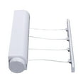 thumbnail image 2 of Lolynie Retractable Indoor Clothes Hanger Rope,Wall Mounted Hanger, Drying Towel Rack, Flexible Clothesline, Bathroom Clothes Dryer, Space-Saving, No Drill Installation, 2 of 5