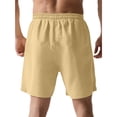thumbnail image 5 of Men's Quick-Dry Tactical Shorts with Zippered Pockets - Casual Beach Shorts for Men, Ideal for Summer, Beach Parties, and Outdoor ActivitiesKhakiL, 5 of 9