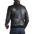 thumbnail image 2 of New Men Designer Genuine Lambskin Soft Biker Leather Jacket A159, 2 of 3