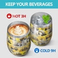 thumbnail image 4 of 12oz Stemless Wine Tumblers Cartoon Construction Vehicles Splashes Gray Vacuum Insulated Stainless Steel Travel Tumbler Cups Mug with Lid and Straw for Champaign,Cocktail,Beer with Cleaning Brush, 4 of 5
