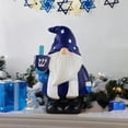 thumbnail image 2 of Mr. Christmas 12-Inch Hanukkah Gnome Garden Statue, Blue, 2 of 3