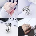 thumbnail image 3 of Juego de 16 anillos de rana abiertos vintage, anillo apilable para nudillos, anillo de serpiente, anillos de dedo bohemios, pájaros, animales, dragones, para mujeres, hombres y niñas, 3 of 5
